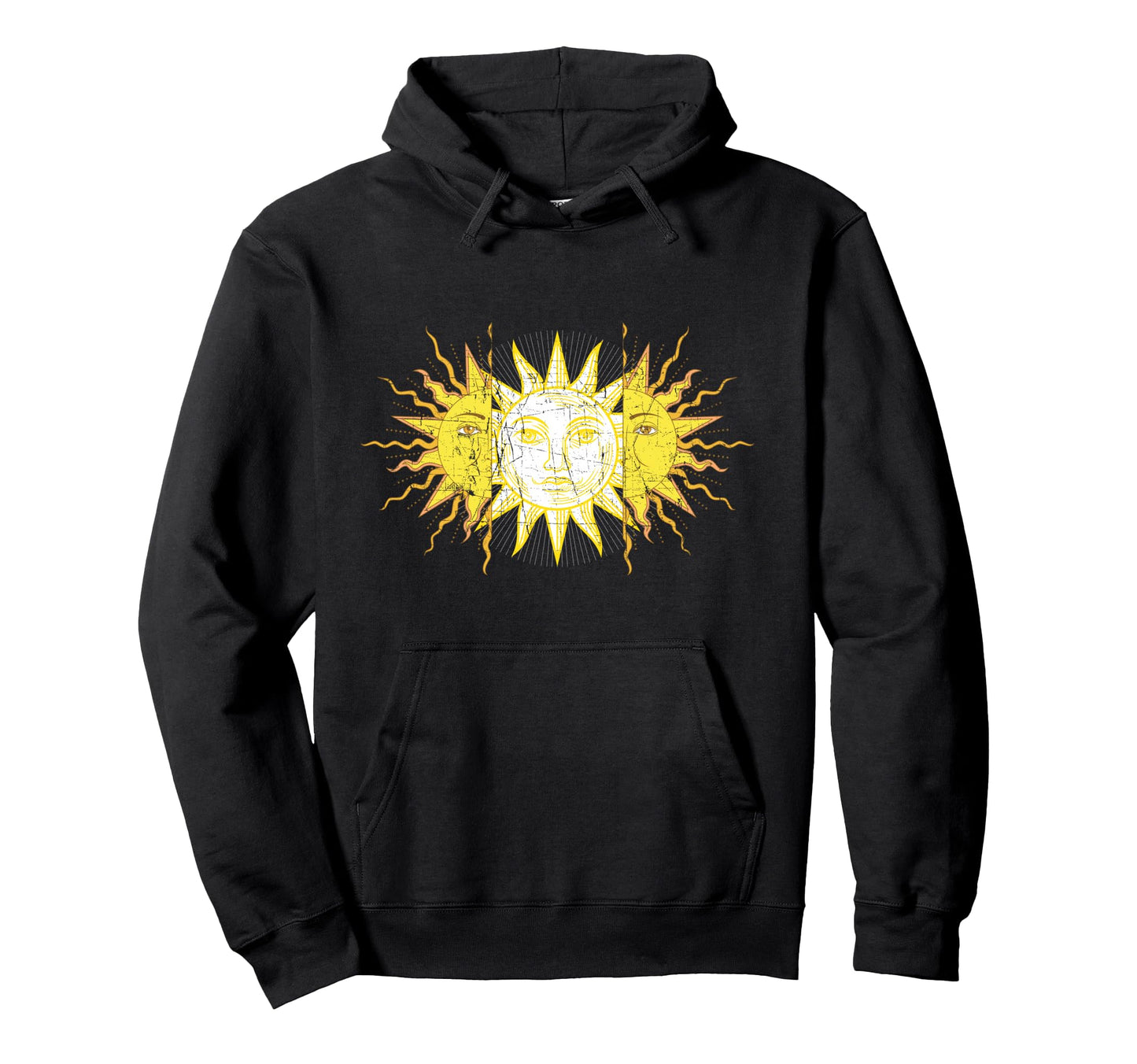 Split Sun Old Aesthetic Vaporwave Hoodie - Aesthetic Graphic for Adults - T-Shirt, Sweatshirt, Hoodie