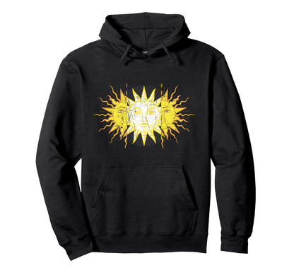Split Sun Old Aesthetic Vaporwave Hoodie - Aesthetic Graphic for Adults - T-Shirt, Sweatshirt, Hoodie