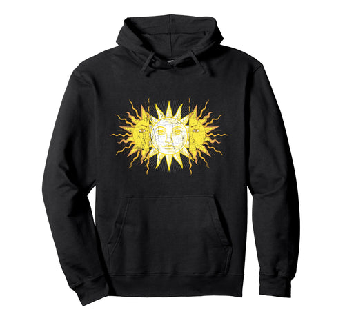 Split Sun Old Aesthetic Vaporwave Hoodie - Aesthetic Graphic for Adults - T-Shirt, Sweatshirt, Hoodie