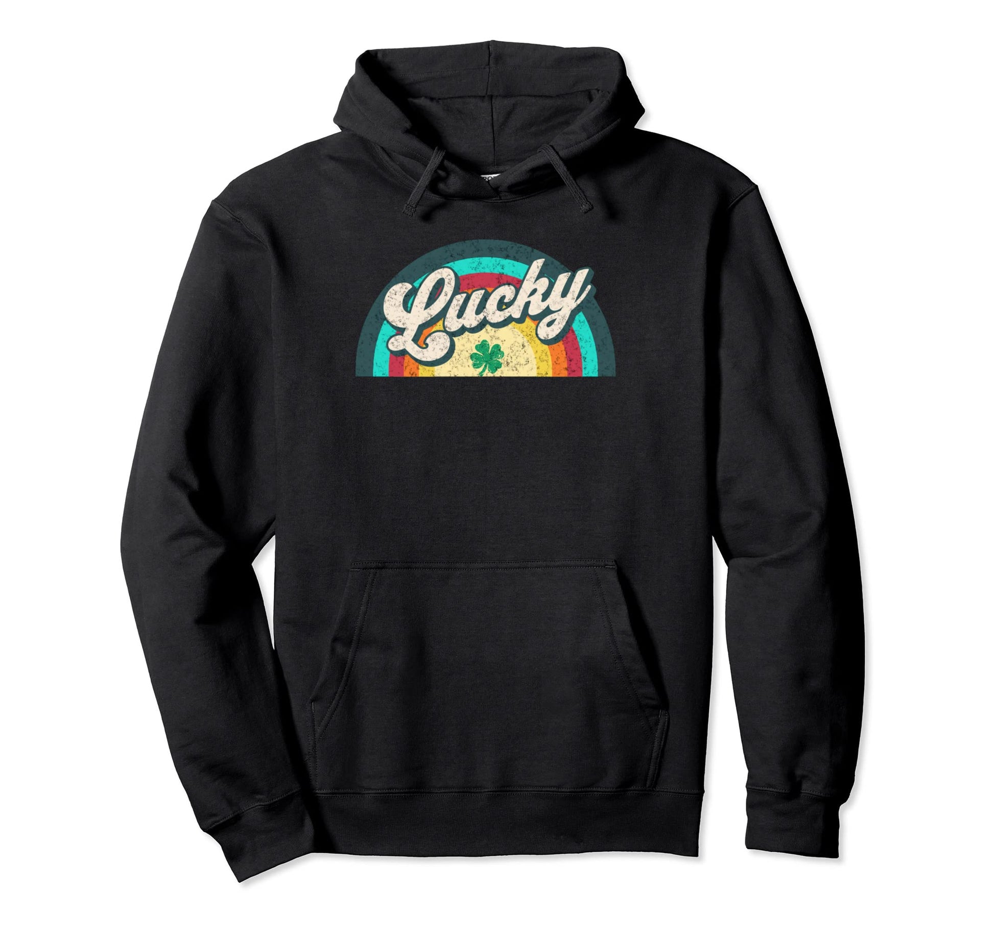 St Patricks Day Irish Lucky Rainbow Hoodie - Novelty Apparel Unisex - T-Shirt, Sweatshirt, Hoodie