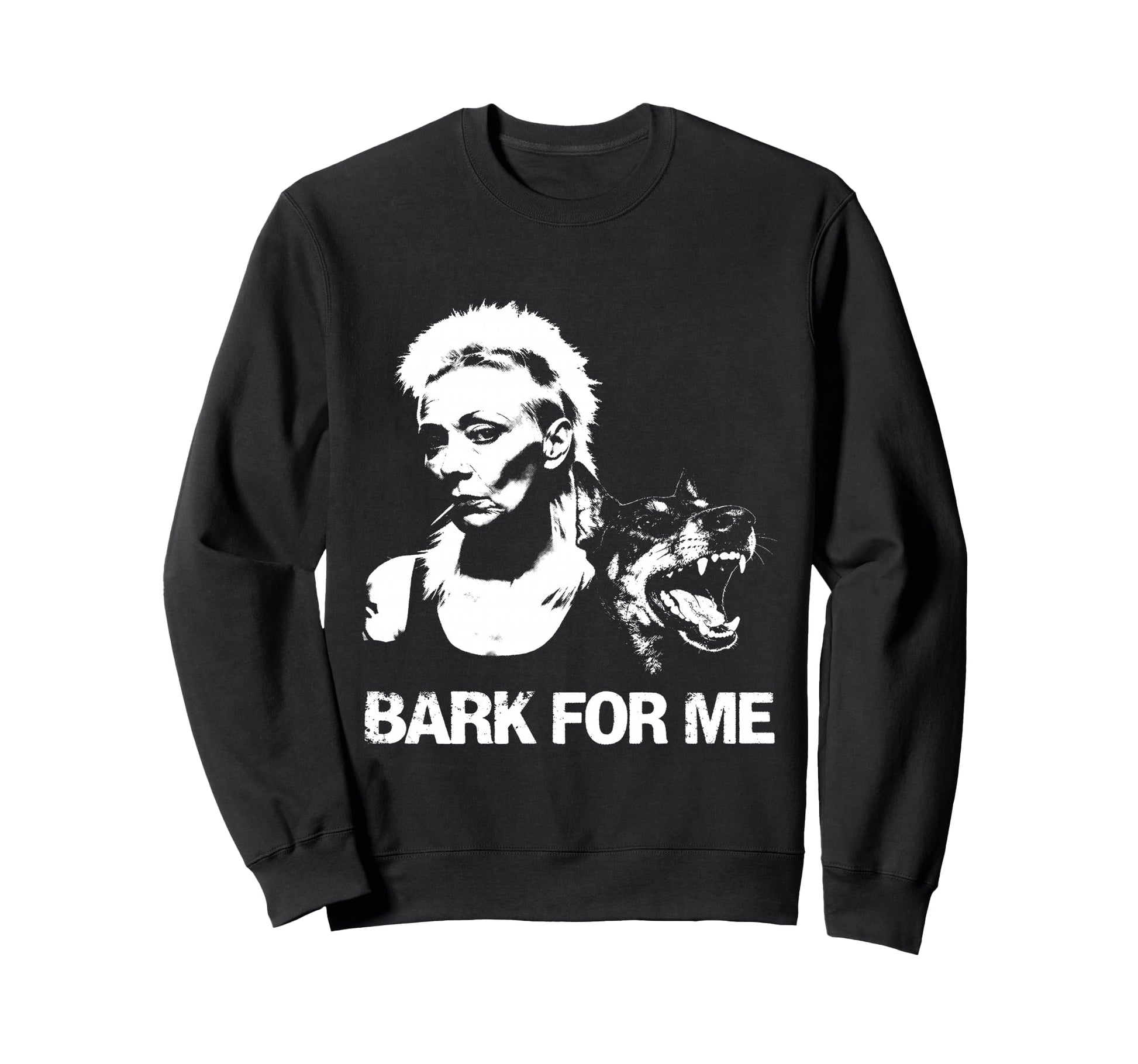 Punk And Dog Bark Me Grunge Art Sweatshirt - Unique Graphic for Adults - T-Shirt, Sweatshirt, Hoodie
