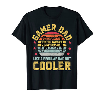 Gamer Dad Cooler Funny Fathers Day T-Shirt - Aesthetic Graphic Unisex - T-Shirt, Sweatshirt, Hoodie
