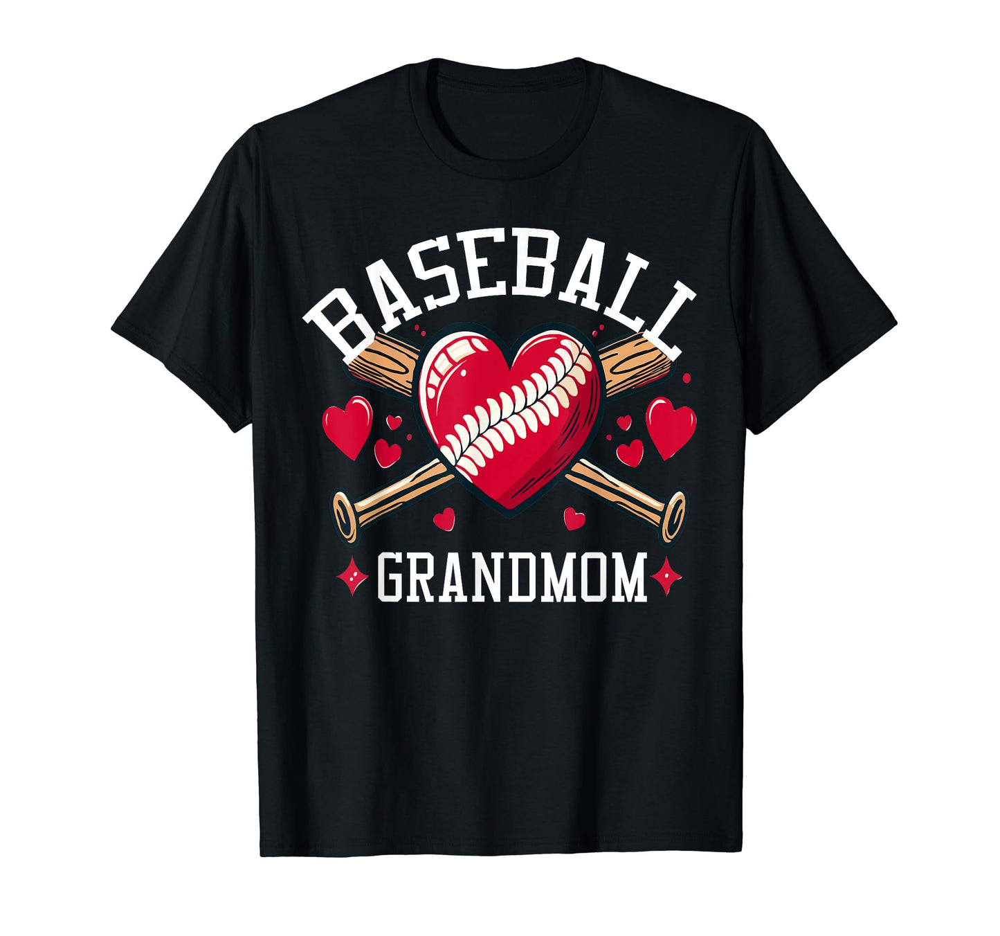 Baseball Grandma Love T-Shirt - Custom Art Print Men Women - T-Shirt, Sweatshirt, Hoodie
