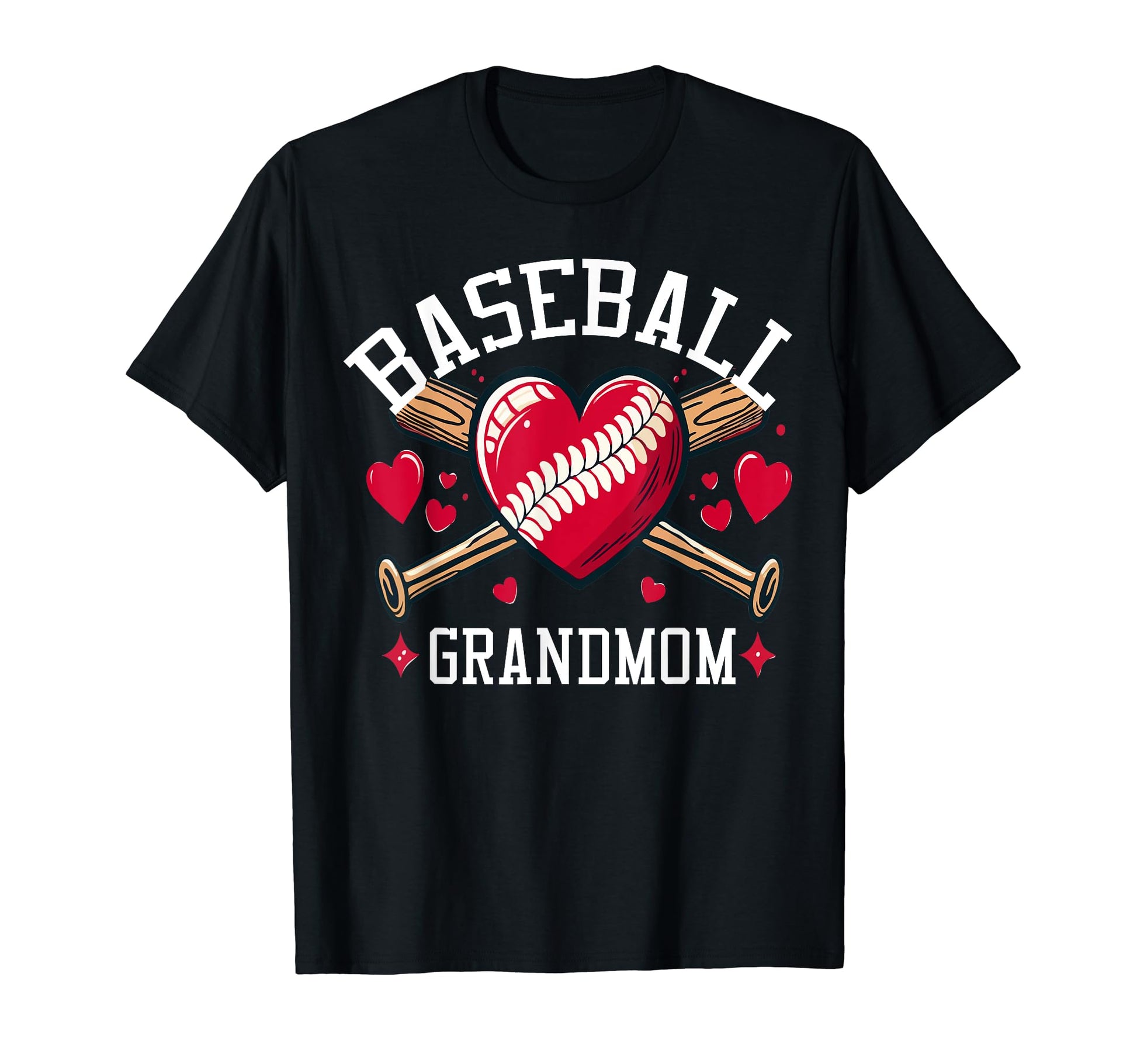 Baseball Grandma Love T-Shirt - Custom Art Print Men Women - T-Shirt, Sweatshirt, Hoodie