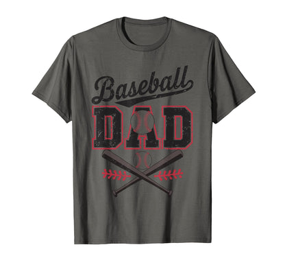 Baseball Daddy Fathers Day Baseball T-Shirt - Graphic Print Men Women - T-Shirt, Sweatshirt, Hoodie