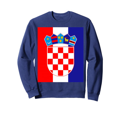 Croatia Country Flag Spirit Dad Sweatshirt - Streetwear Style for Adults - T-Shirt, Sweatshirt, Hoodie