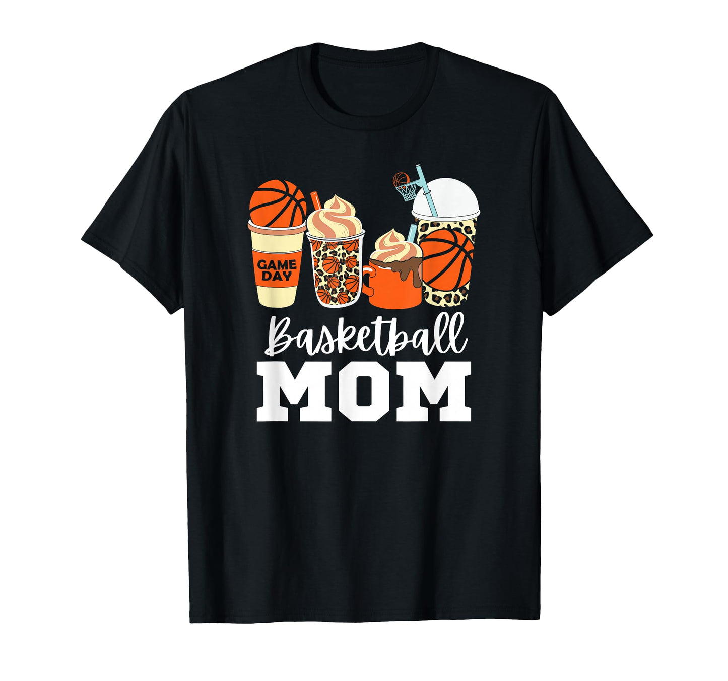 Basketball Mom Proud Hoops Game Day T-Shirt - Minimalist Print Men Women - T-Shirt, Sweatshirt, Hoodie