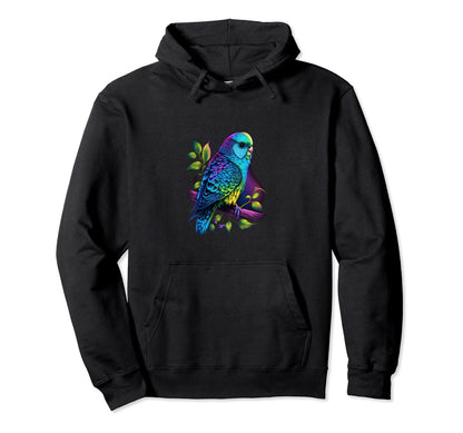 Budgie Budgerigar Parakeet Bird Hoodie - Aesthetic Graphic Unisex - T-Shirt, Sweatshirt, Hoodie
