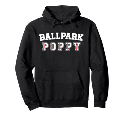 Ballpark Poppy Baseball Poppy Baseball Hoodie - Streetwear Style Men Women - T-Shirt, Sweatshirt, Hoodie