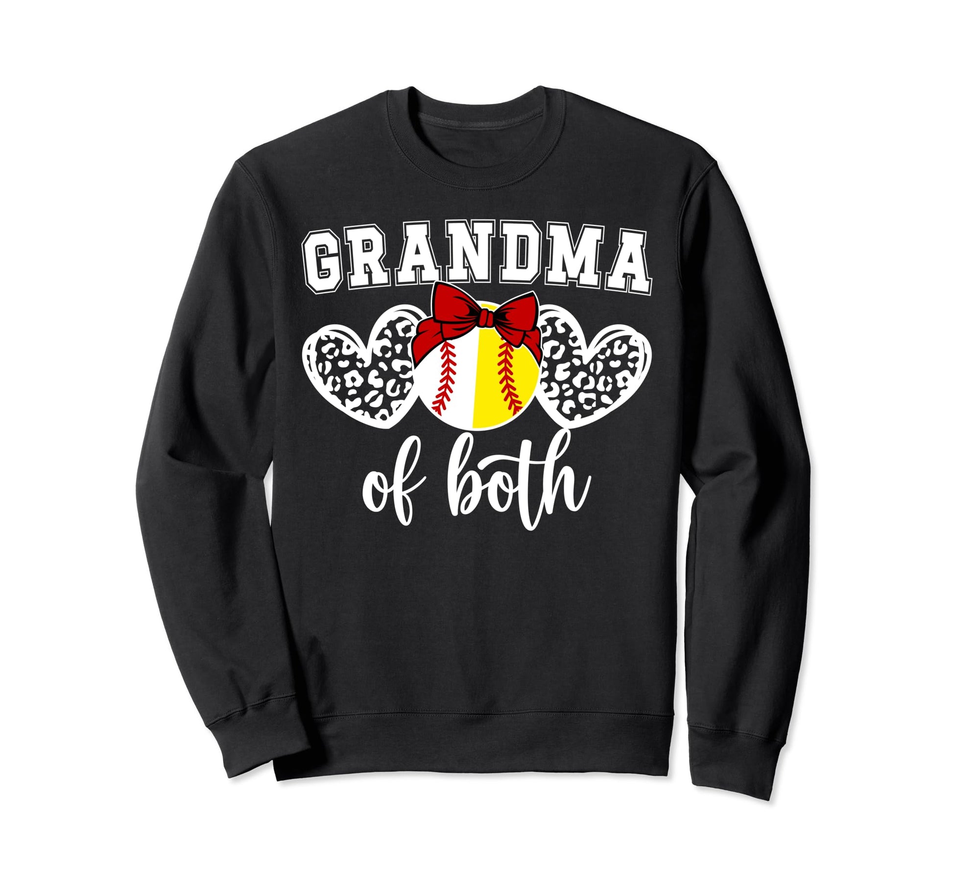 Grandma Both Baseball Softball Sweatshirt - Minimalist Print Men Women - T-Shirt, Sweatshirt, Hoodie