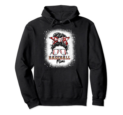 Baseball Mimi Messy Bun Hair Leopard Hoodie - Aesthetic Graphic Unisex - T-Shirt, Sweatshirt, Hoodie