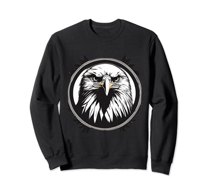 American Bald Eagle Freedom Peace Sweatshirt - Novelty Apparel for Adults - T-Shirt, Sweatshirt, Hoodie