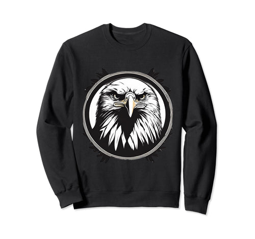 American Bald Eagle Freedom Peace Sweatshirt - Novelty Apparel for Adults - T-Shirt, Sweatshirt, Hoodie