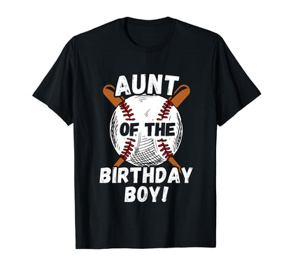 Funny Aunt Birthday Baseball Theme T-Shirt - Novelty Apparel Unisex - T-Shirt, Sweatshirt, Hoodie