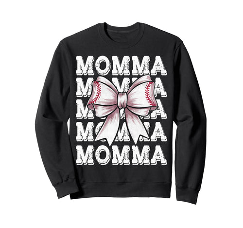 Coquette Baseball Momma Matching Sweatshirt - Minimalist Print Men Women - T-Shirt, Sweatshirt, Hoodie