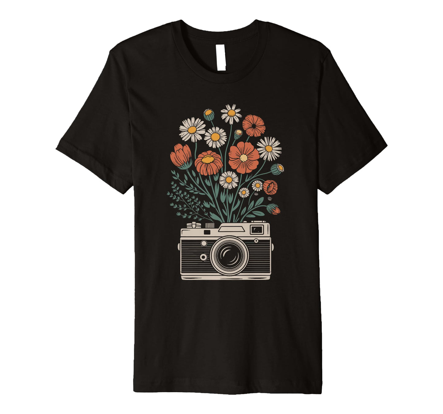 Camera Photography Art Floral Photographer T-Shirt - Graphic Print Unisex - T-Shirt, Sweatshirt, Hoodie