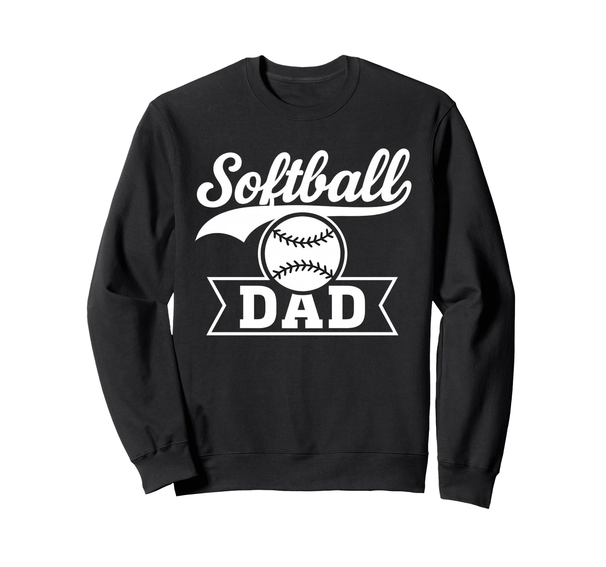 Softball Dad Minimalist Proud Sweatshirt - Custom Art Print Men Women - T-Shirt, Sweatshirt, Hoodie
