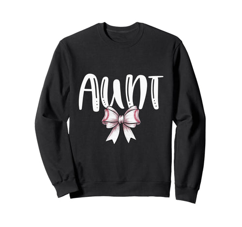 Coquette Baseball Aunt Spirit Sweatshirt - Fun Novelty Design for Adults - T-Shirt, Sweatshirt, Hoodie