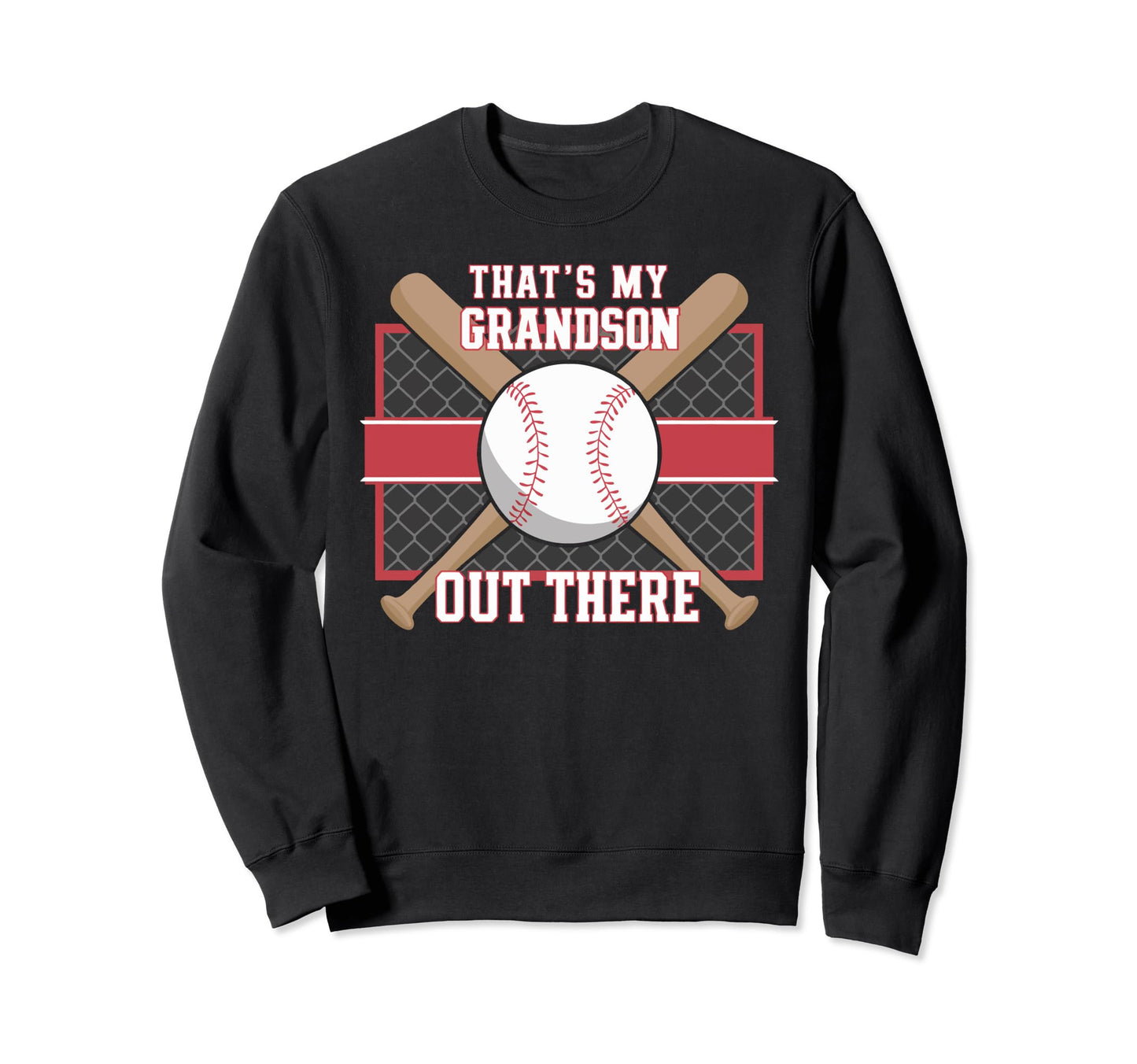 Baseball Grandpa Grandfather Gramps Sweatshirt - Custom Art Print Unisex - T-Shirt, Sweatshirt, Hoodie