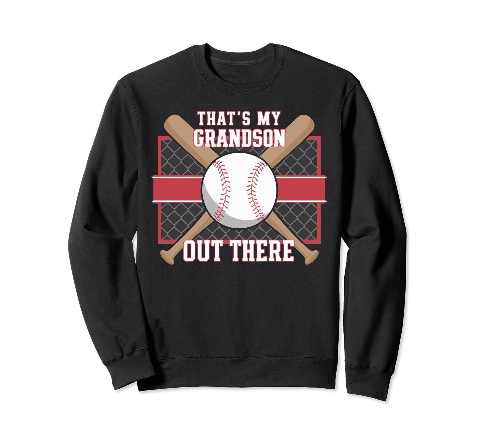 Baseball Grandpa Grandfather Gramps Sweatshirt - Custom Art Print Unisex - T-Shirt, Sweatshirt, Hoodie