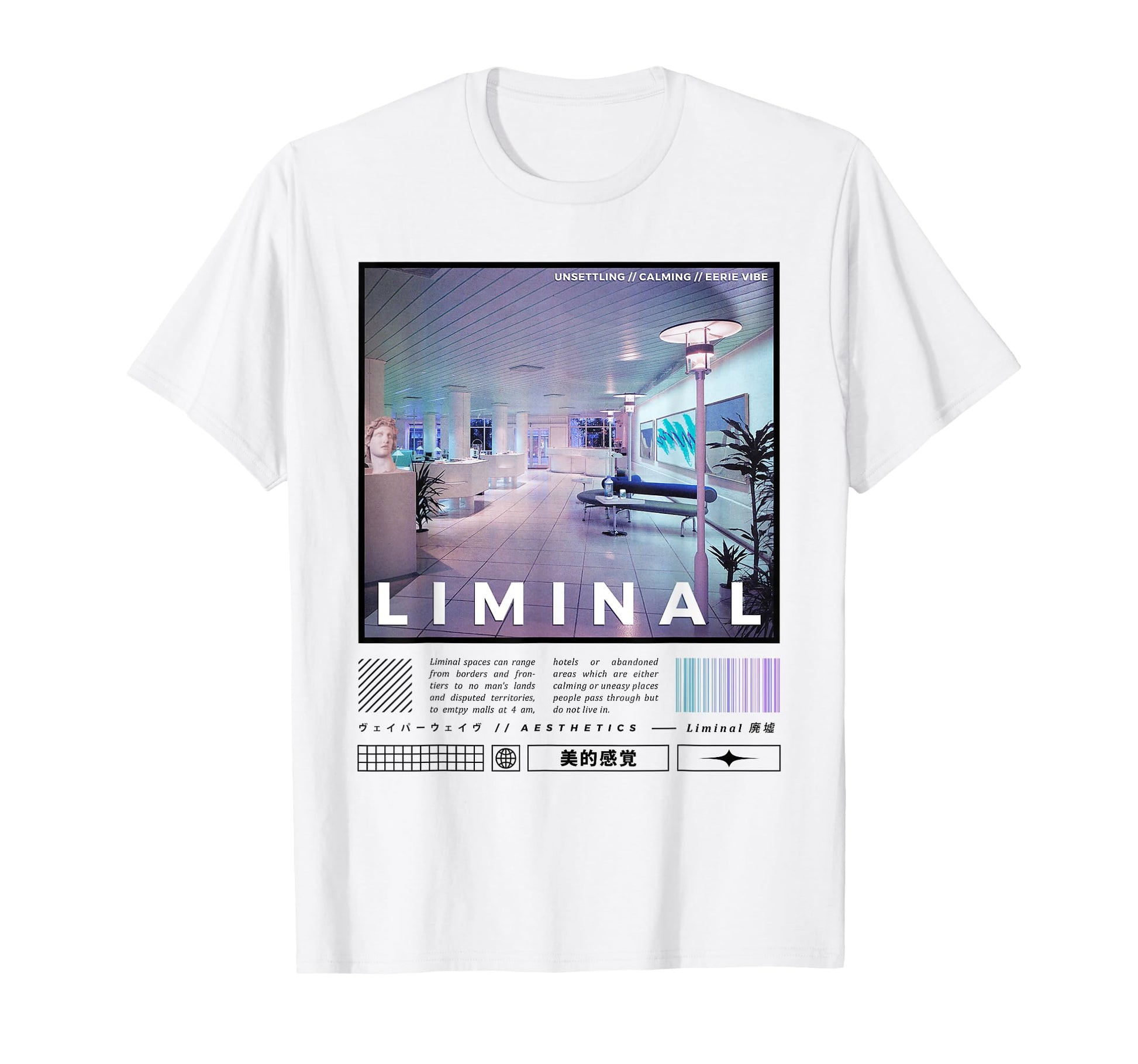 Liminal Spaces Internet 80S 90S T-Shirt - Aesthetic Graphic Men Women - T-Shirt, Sweatshirt, Hoodie
