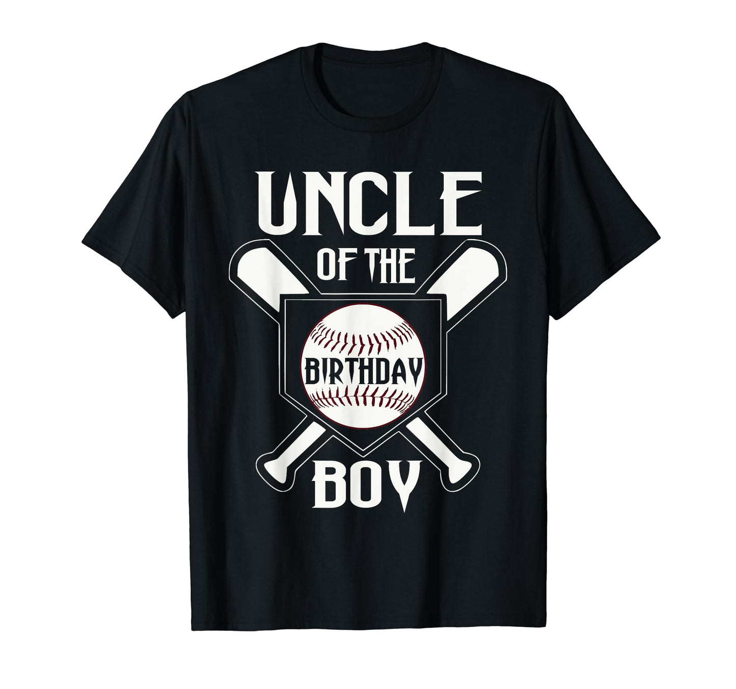 Uncle Birthday Baseball Birthday Family T-Shirt - Minimalist Print Unisex - T-Shirt, Sweatshirt, Hoodie