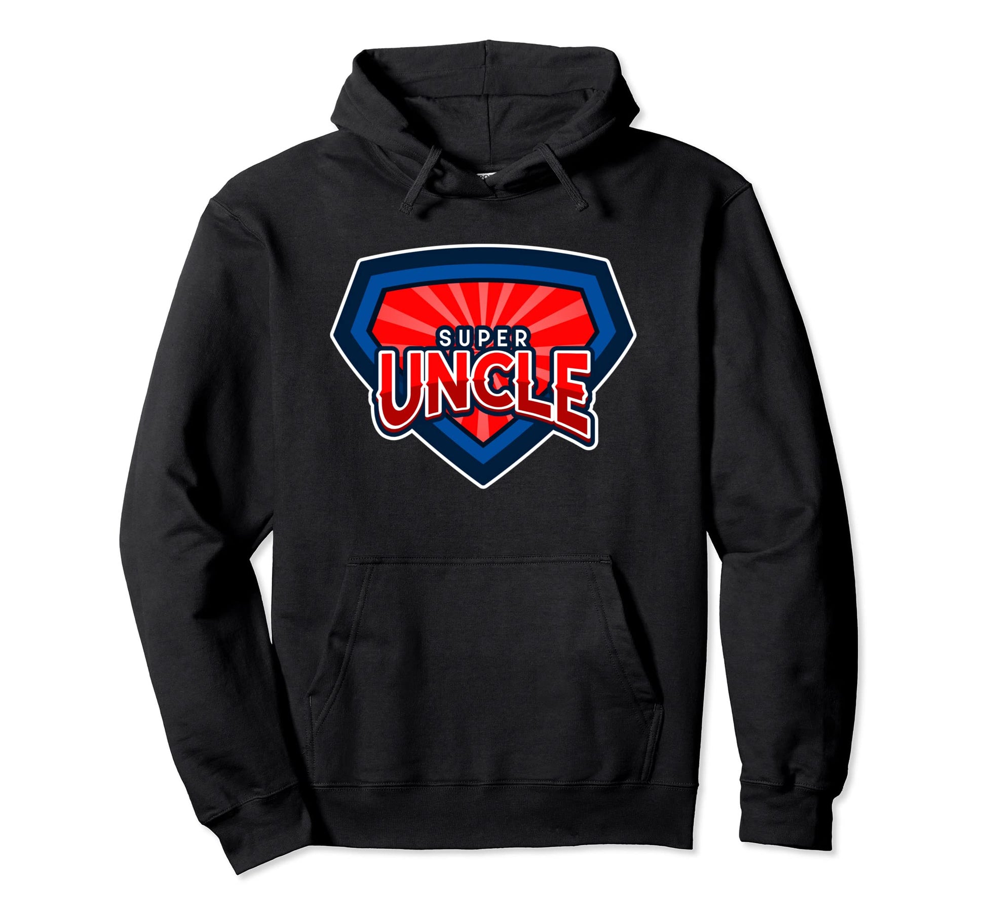 Super Uncle Funny Uncle Hero Hoodie - Trendy Graphic for Adults - T-Shirt, Sweatshirt, Hoodie