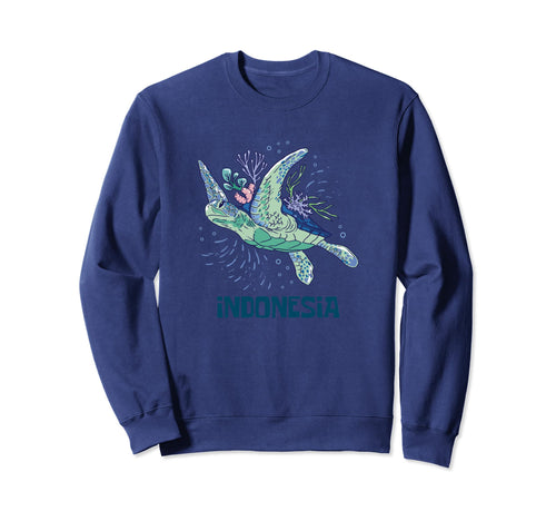 Sea Turtle Indonesia Vacation Boho Sweatshirt - Unique Graphic Men Women - T-Shirt, Sweatshirt, Hoodie