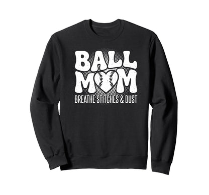 Baseball Mom Gameday Travel Sweatshirt - Fun Novelty Design for Adults - T-Shirt, Sweatshirt, Hoodie