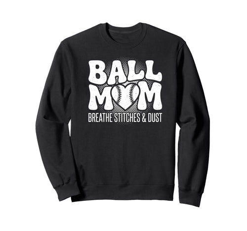 Baseball Mom Gameday Travel Sweatshirt - Fun Novelty Design for Adults - T-Shirt, Sweatshirt, Hoodie