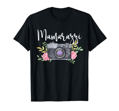 Mamarazzi Funny Mom Photographer T-Shirt - Casual Everyday Wear Unisex - T-Shirt, Sweatshirt, Hoodie