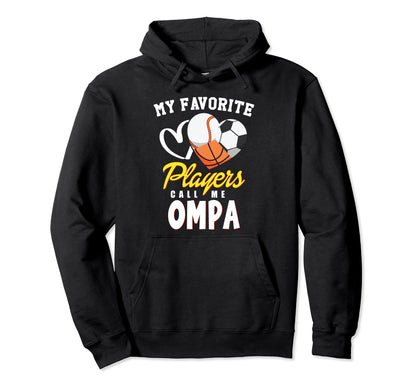 My Favorite Players Baseball Soccer Hoodie - Novelty Apparel Unisex - T-Shirt, Sweatshirt, Hoodie
