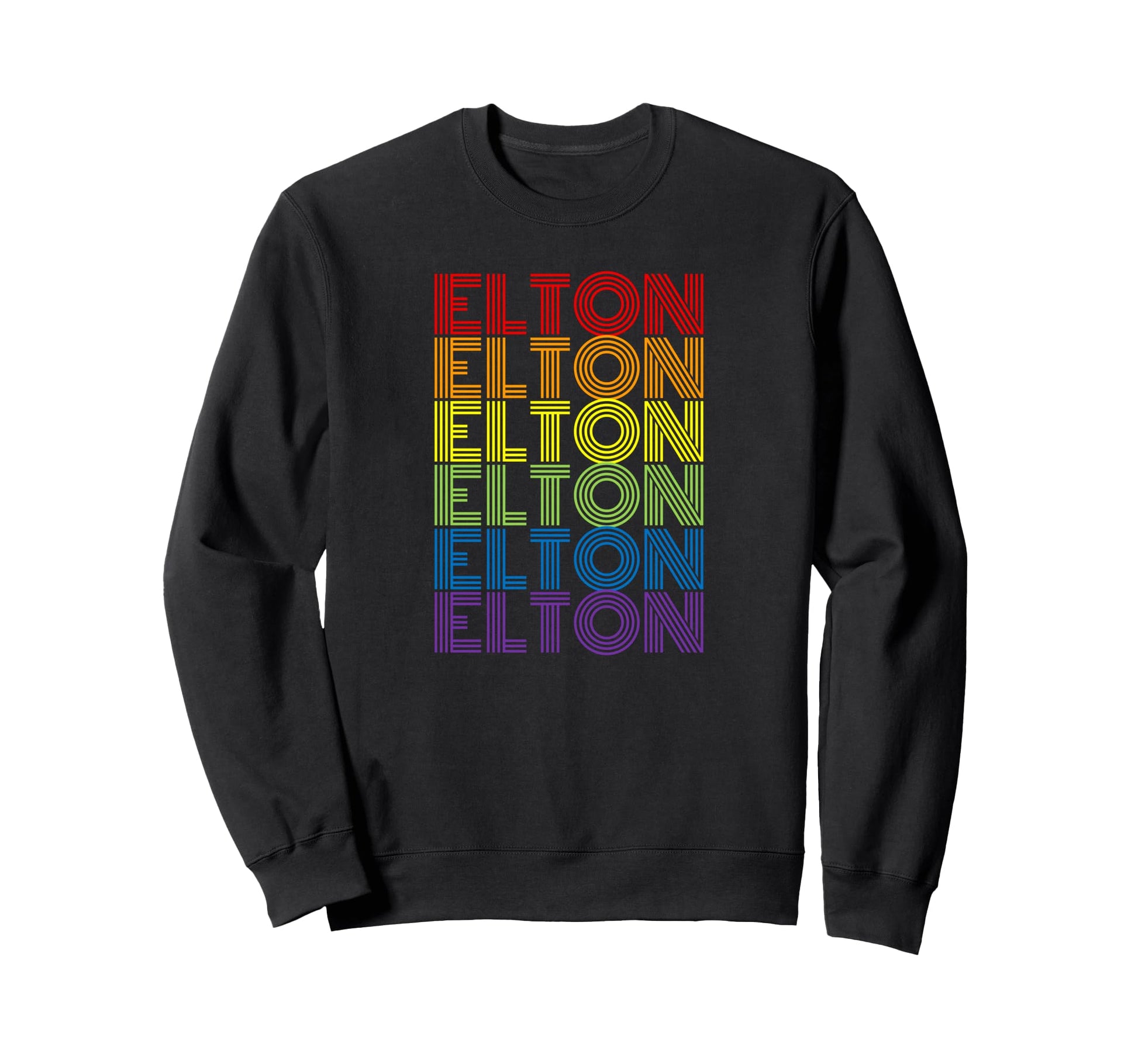 Elton Rainbow Sweatshirt - Casual Everyday Wear Unisex - T-Shirt, Sweatshirt, Hoodie