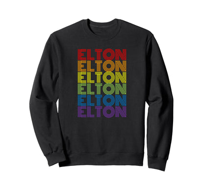 Elton Rainbow Sweatshirt - Casual Everyday Wear Unisex - T-Shirt, Sweatshirt, Hoodie