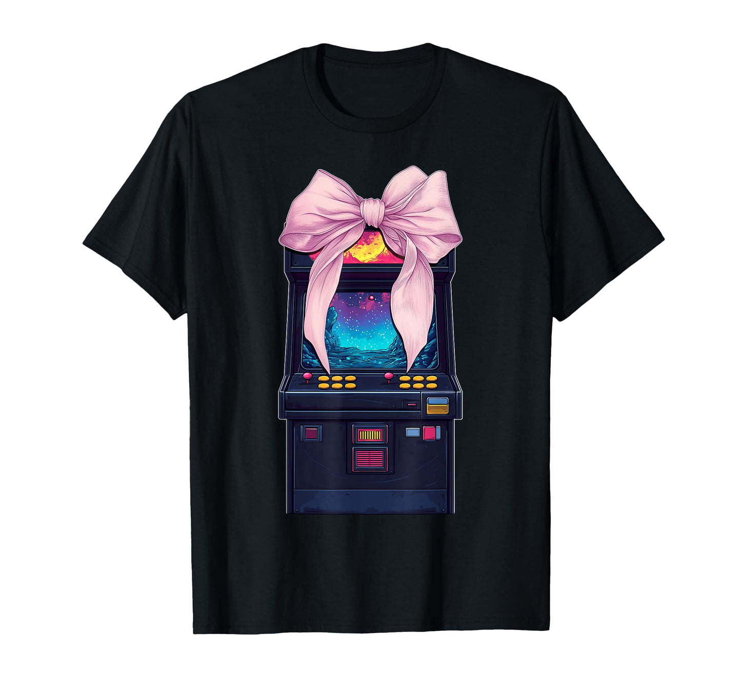 Coquette Bow Arcade Gaming Gamer T-Shirt - Novelty Apparel Men Women - T-Shirt, Sweatshirt, Hoodie