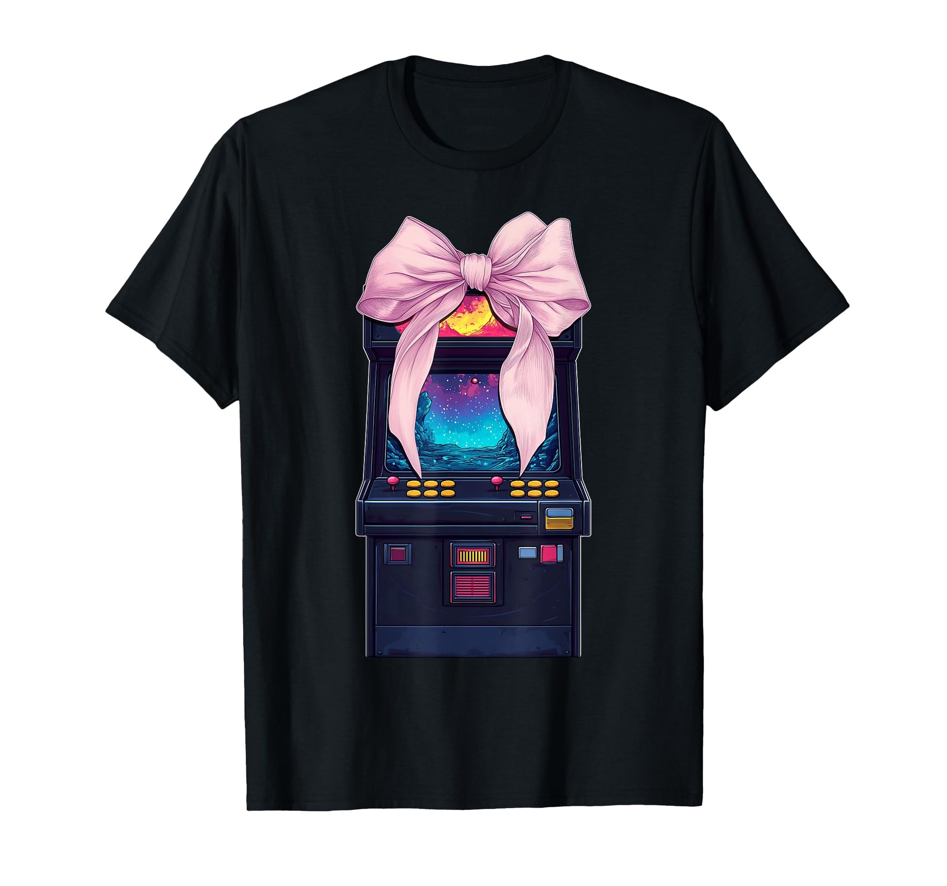 Coquette Bow Arcade Gaming Gamer T-Shirt - Novelty Apparel Men Women - T-Shirt, Sweatshirt, Hoodie