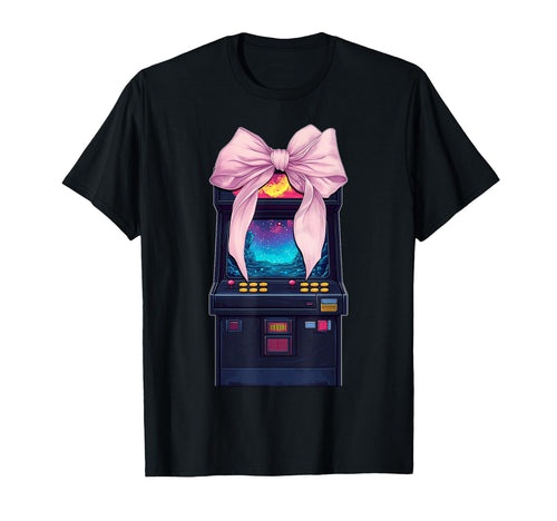 Coquette Bow Arcade Gaming Gamer T-Shirt - Novelty Apparel Men Women - T-Shirt, Sweatshirt, Hoodie