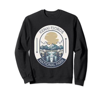 Kenai Fjords National Park Alaska Sweatshirt - Minimalist Print Unisex - T-Shirt, Sweatshirt, Hoodie
