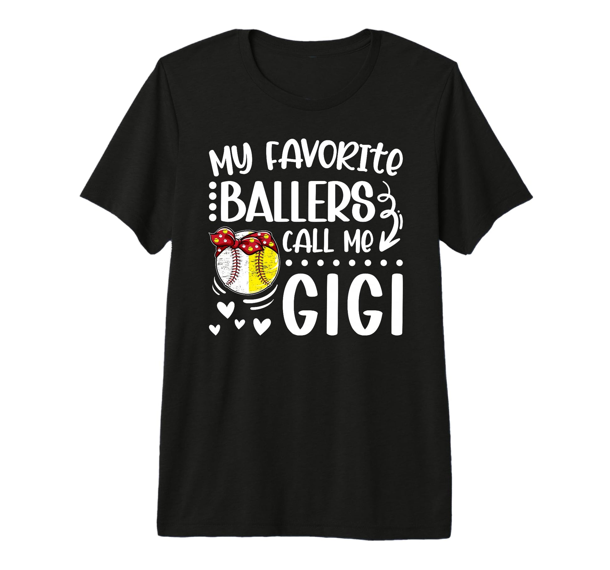 Favorite Ballers Call Me Gigi Baseball T-Shirt - Graphic Print for Adults - T-Shirt, Sweatshirt, Hoodie
