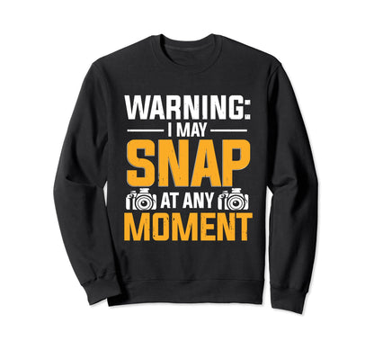 Photo Camera Photographer Flash Sweatshirt - Graphic Print Men Women - T-Shirt, Sweatshirt, Hoodie