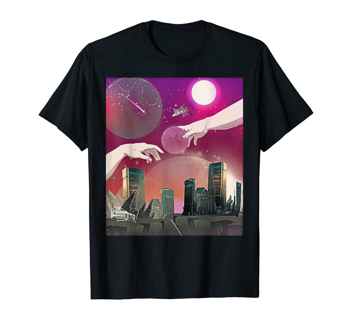 Atom Punk Aesthetic Vaporwave T-Shirt - Custom Art Print for Adults - T-Shirt, Sweatshirt, Hoodie