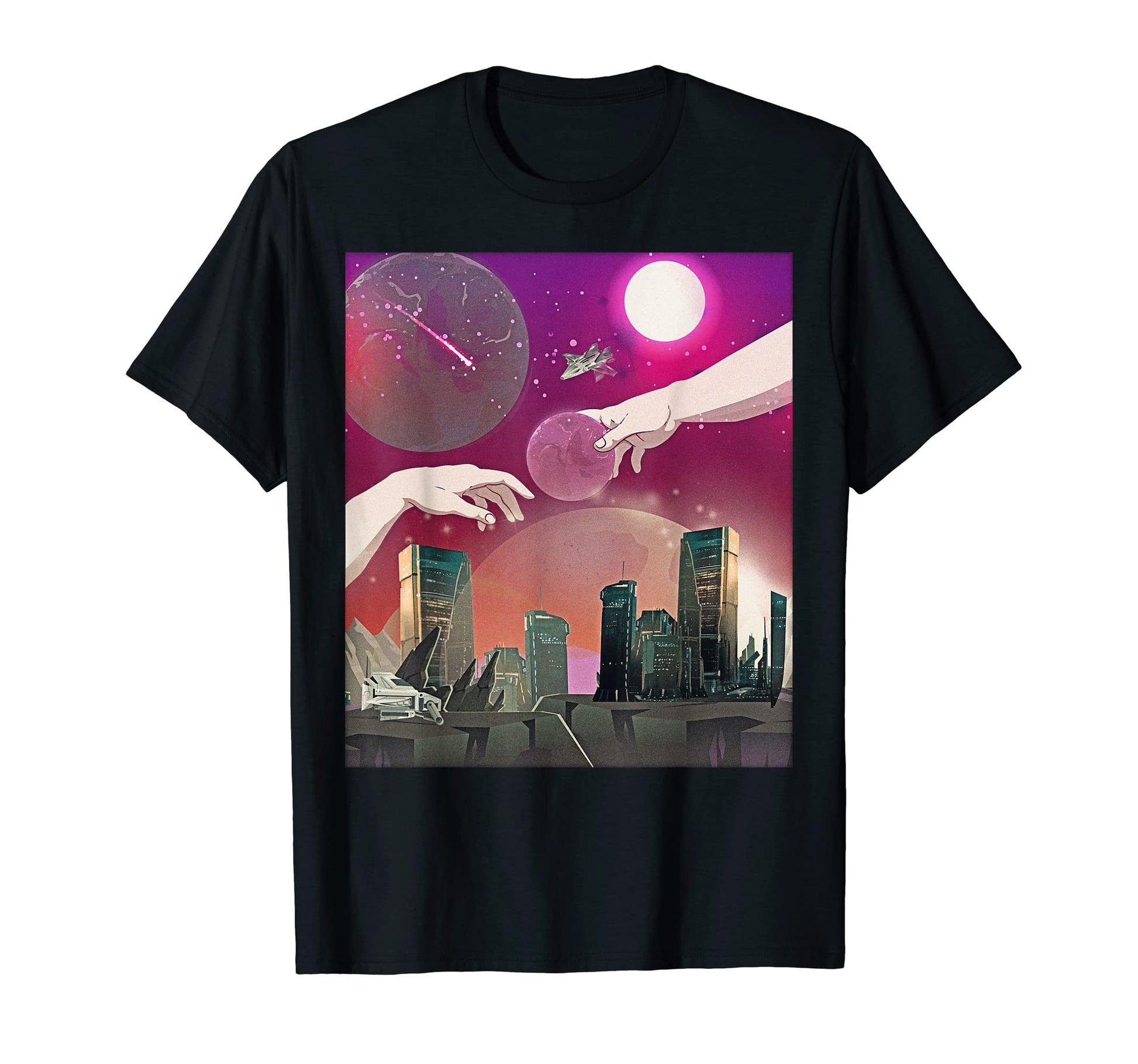 Atom Punk Aesthetic Vaporwave T-Shirt - Custom Art Print for Adults - T-Shirt, Sweatshirt, Hoodie