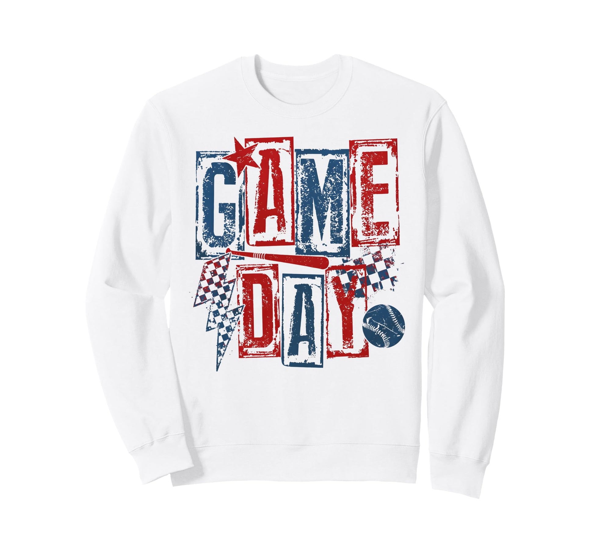 Game Day Baseball Leopard Sweatshirt - Fun Novelty Design for Adults - T-Shirt, Sweatshirt, Hoodie