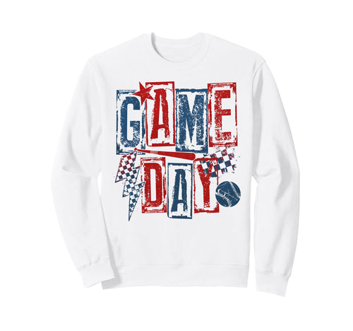 Game Day Baseball Leopard Sweatshirt - Fun Novelty Design for Adults - T-Shirt, Sweatshirt, Hoodie