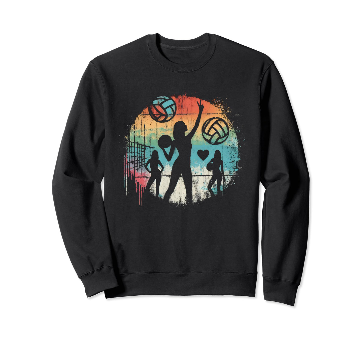 Peace Love And Volleyball Peace Symbol Sweatshirt - Novelty Apparel Unisex - T-Shirt, Sweatshirt, Hoodie