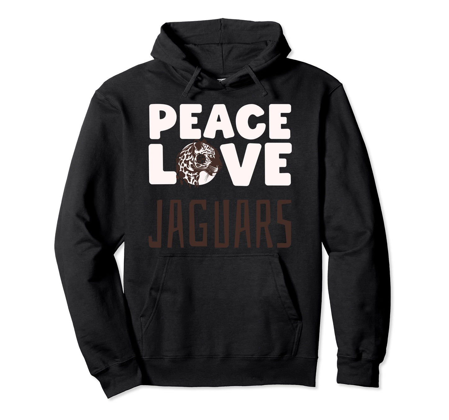 Jaguar Jaguar Lover Peace Love Jaguars Hoodie - Graphic Print Unisex - T-Shirt, Sweatshirt, Hoodie