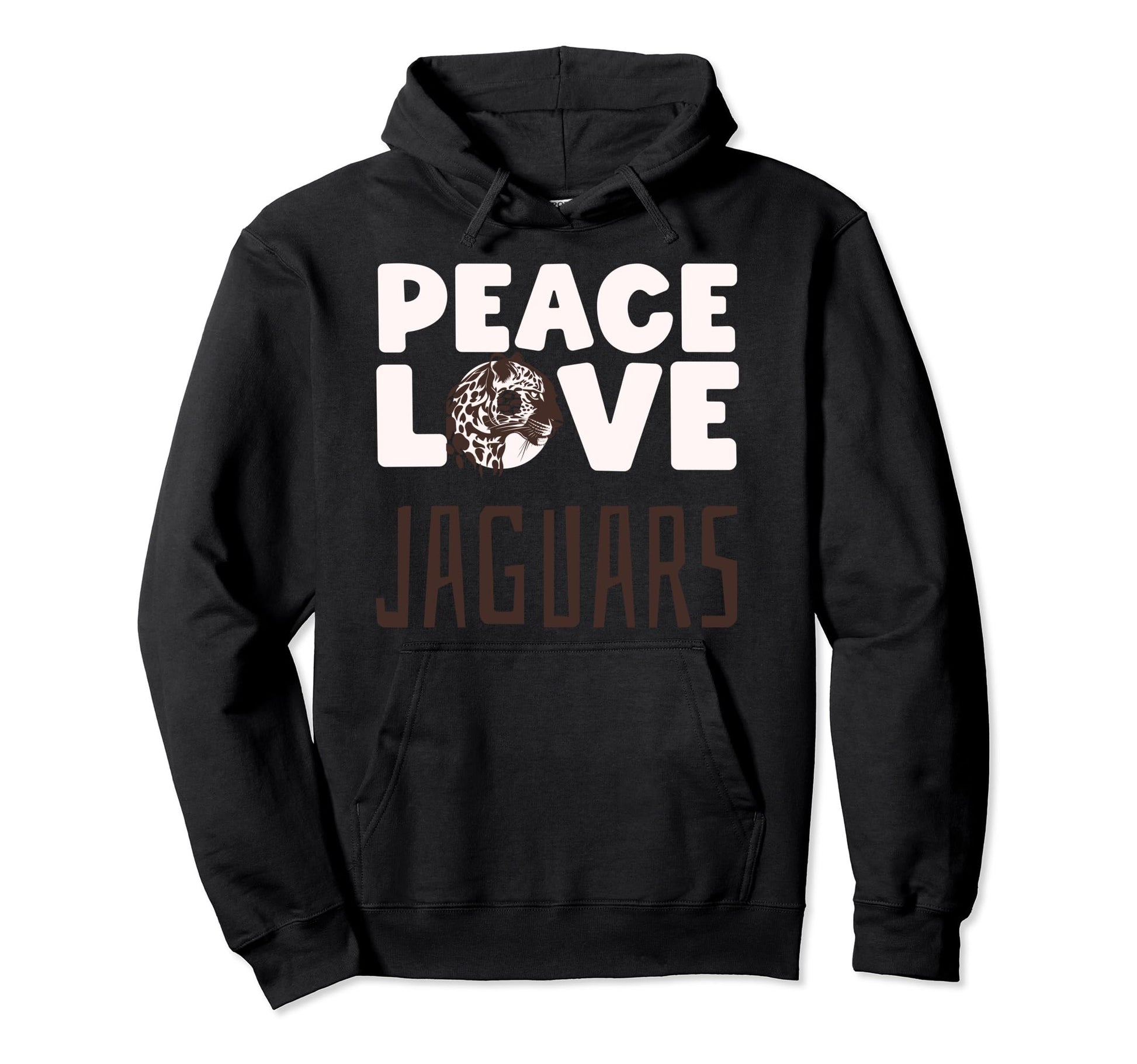 Jaguar Jaguar Lover Peace Love Jaguars Hoodie - Graphic Print Unisex - T-Shirt, Sweatshirt, Hoodie