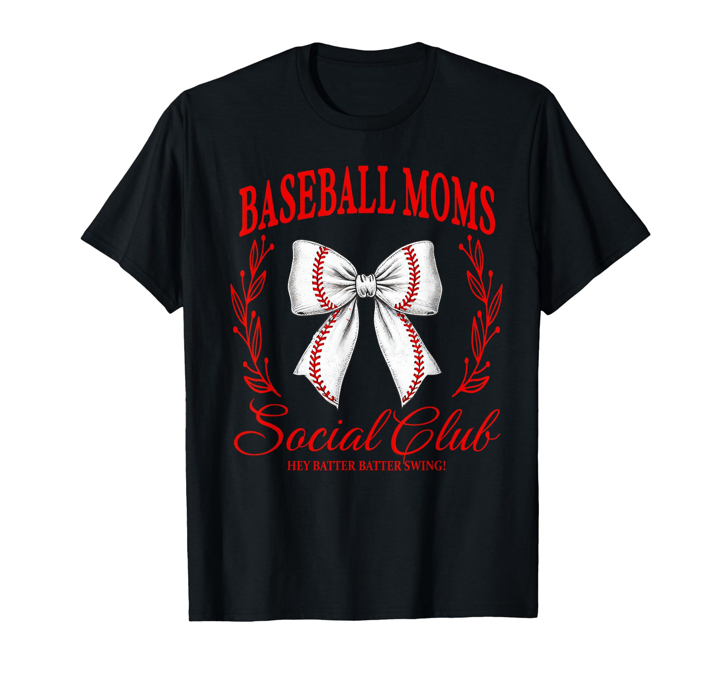Baseball Moms Social Club Coquette Bow T-Shirt - Trendy Graphic Unisex - T-Shirt, Sweatshirt, Hoodie