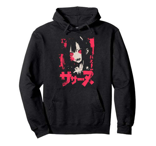 Goth Grunge Demon Anime Waifu Horror Hoodie - Aesthetic Graphic Men Women - T-Shirt, Sweatshirt, Hoodie
