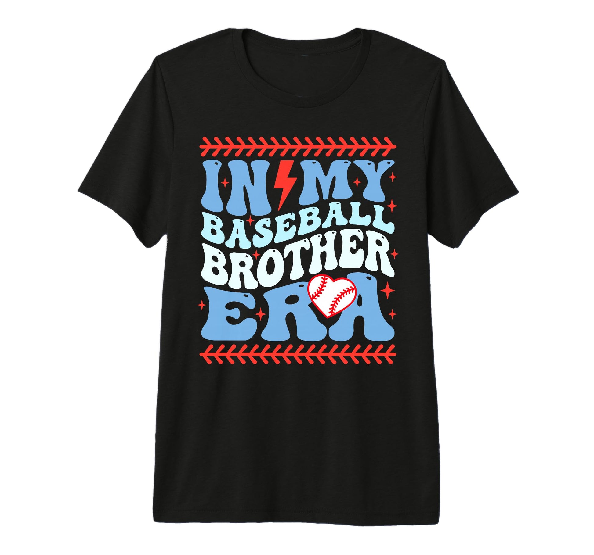 My Baseball Brother Era Groovy T-Shirt - Minimalist Print Men Women - T-Shirt, Sweatshirt, Hoodie